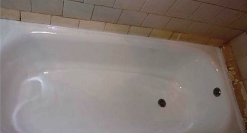 Реставрация ванны жидким акрилом | Калужская